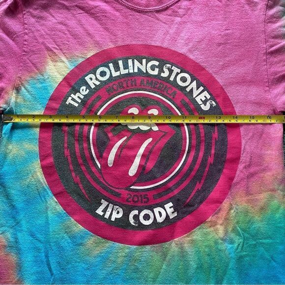 The Rolling Stones North America 2015 Zip Code Tour T-Shirt Size S - Picture 5 of 6